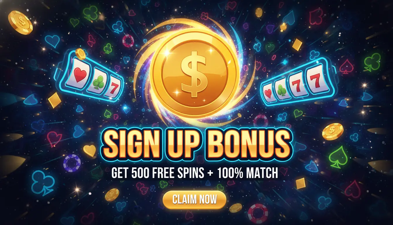 Spins sign up bonus